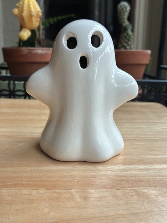 Other - Ceramic Ghost Tea Light Candle Holder | Spooky Halloween Tabletop Decor